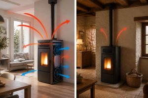 découvrez les différences de rendement entre un poêle à granulés ventilé et un poêle à convection naturelle, et comprenez quel système est le plus efficace pour chauffer votre intérieur.
