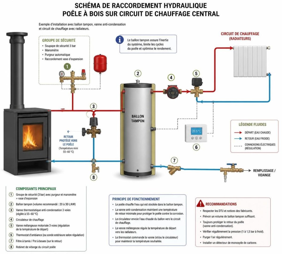découvrez comment raccorder un poêle hydraulique à votre circuit de chauffage central grâce à notre guide pratique détaillé, pour une installation efficace et sécurisée.